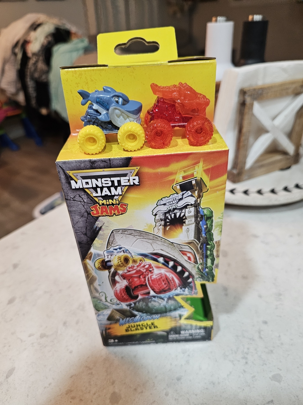 Monster Jam Mini Jams 2-Pack Toy Monster Trucks - Blue & Red